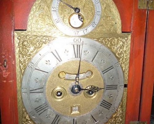 Engelse Queen Anne bracket clock uit ca. 1710 gemaakt door Robert Bockett, Londen
